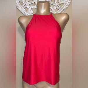 Shade & Shore women’s tankini medium 8 10 shirred high neck swim bathing NWOT